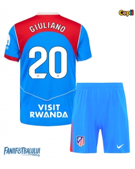 Atletico Madrid Giuliano Simeone #20 Echipament de Fotbal Replică 2025-26 Copii Treilea (+ Șorturi)